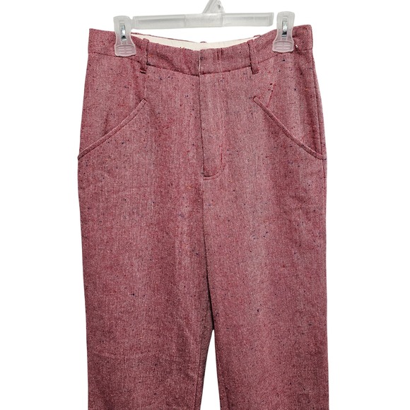 Free People Selina Tweed Trouser Wide Leg Pants Size 4 - Picture 4 of 11